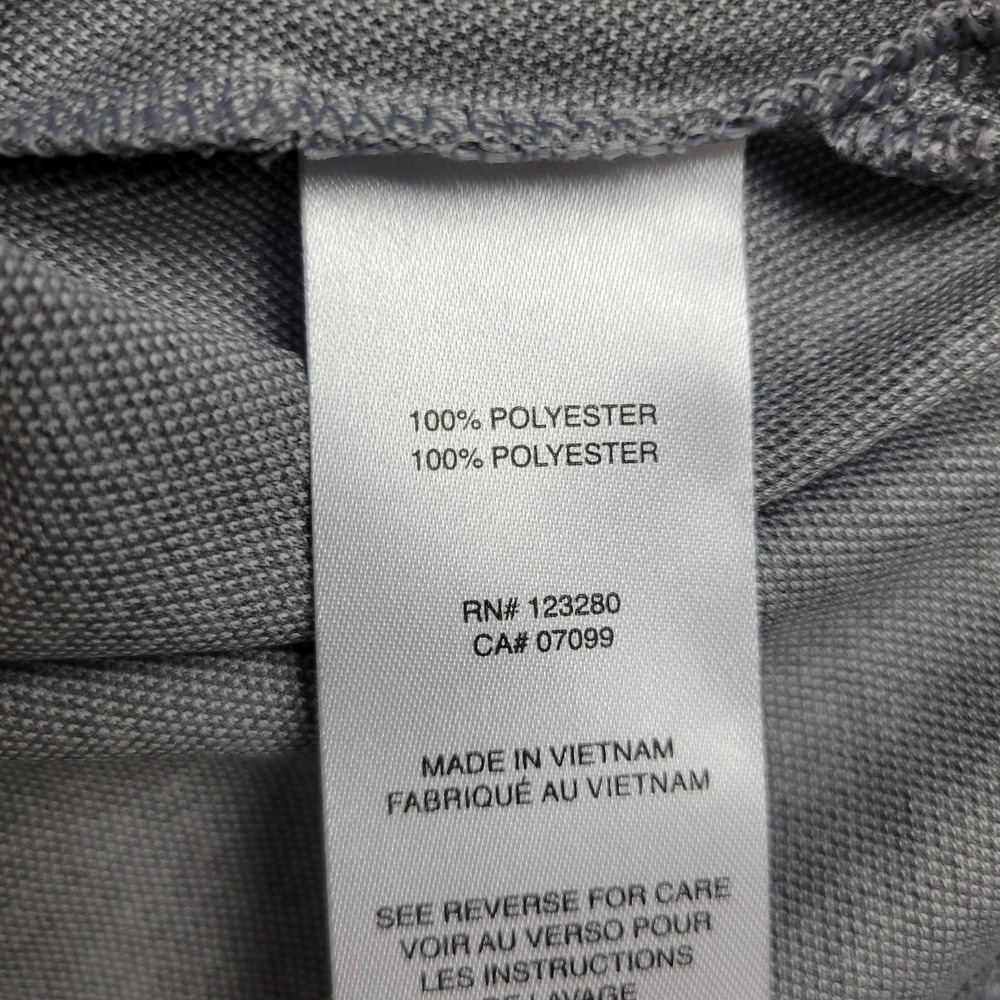 NWT Travis Mathew Mens Medium Solid Gray Performance Stretch Polo Short Sleeve - Picture 5 of 6